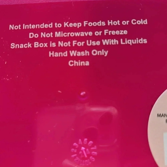 Paris Hilton Dark Pink Version Bento Snack Box Lunchbox & Gift With Purchase - Picture 6 of 12